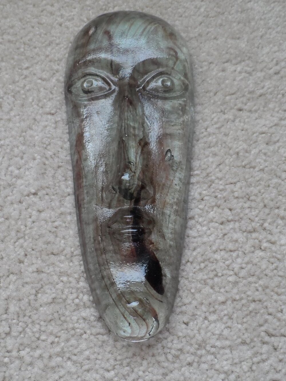Art Glass Mask Sculpture